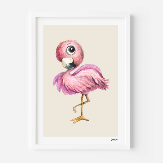 Kunstdruck Flamingo